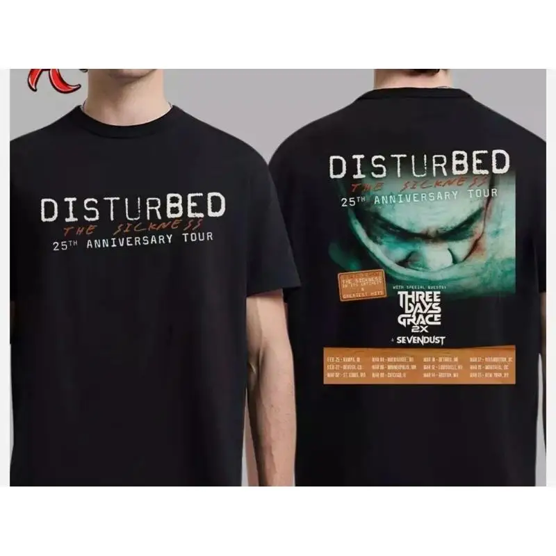Disturbed The Sickness 25th Anniversary Tour T-Shirt