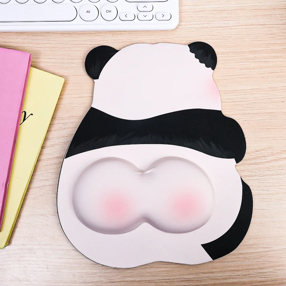 Creative Cartoon Cute Panda Soft Silicone Mouse Pad Ergonomic Wrist Rest Support Non Slip Mouse Mats For Computer Laptop