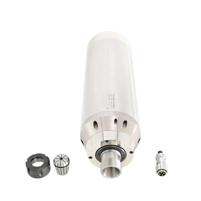 High precision 140mm water cooled shaft motor 9kw 380V 18000/21000rpm PCB drilling shaft motor