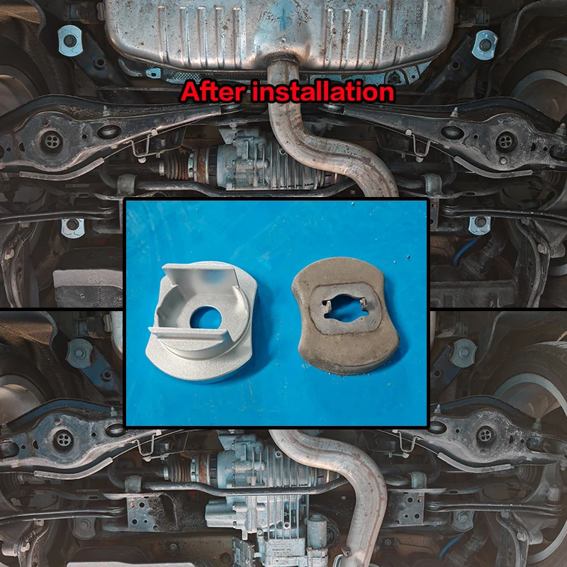 4Pieces/set Subframe Rear Axle Rigid Collar For Upper & Lower Dogbone Mount insert VM MQB/PQ35/PQ46 Forged Aluminum alloy