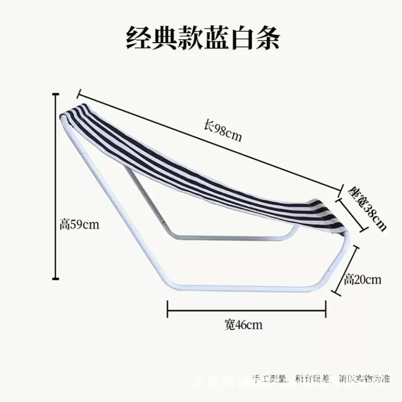 ポータブルで折りたたみ可能なキャンプチェア、屋外ビーチラウンジャー、シンプルな昼寝チェア