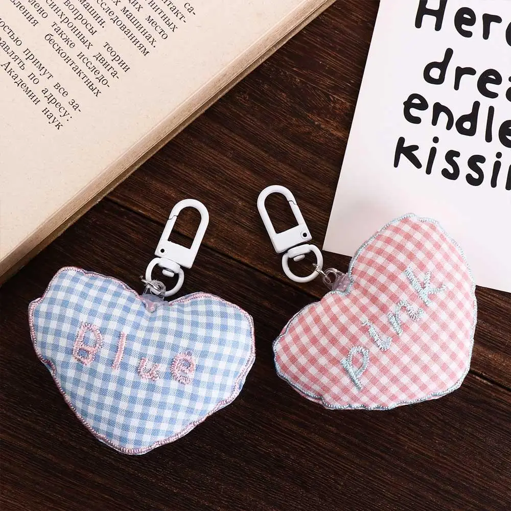 1 Pc Cloth Fresh Backpack Decoration Korean Style Key Chains Bag Match Accessories Letter Embroidery Children Toy Girl Gift