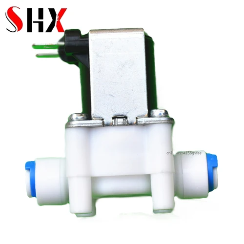Imagen 1 del producto Válvula Solenoide eléctrica normalmente cerrada, interruptor de flujo de entrada de cc 12V, 1/4 "", 12V, 24V, 220V, distribuidor de controlador magnético