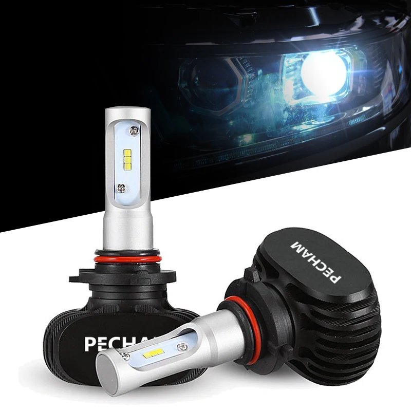 

2Pcs H7 LED H4 Auto Mini Car Headlight 9005 9006 H3 H13 H8 880 H27 9004 9007 H11 H1 50W 8000LM 6500K Automobile Bulb CSP Lamp