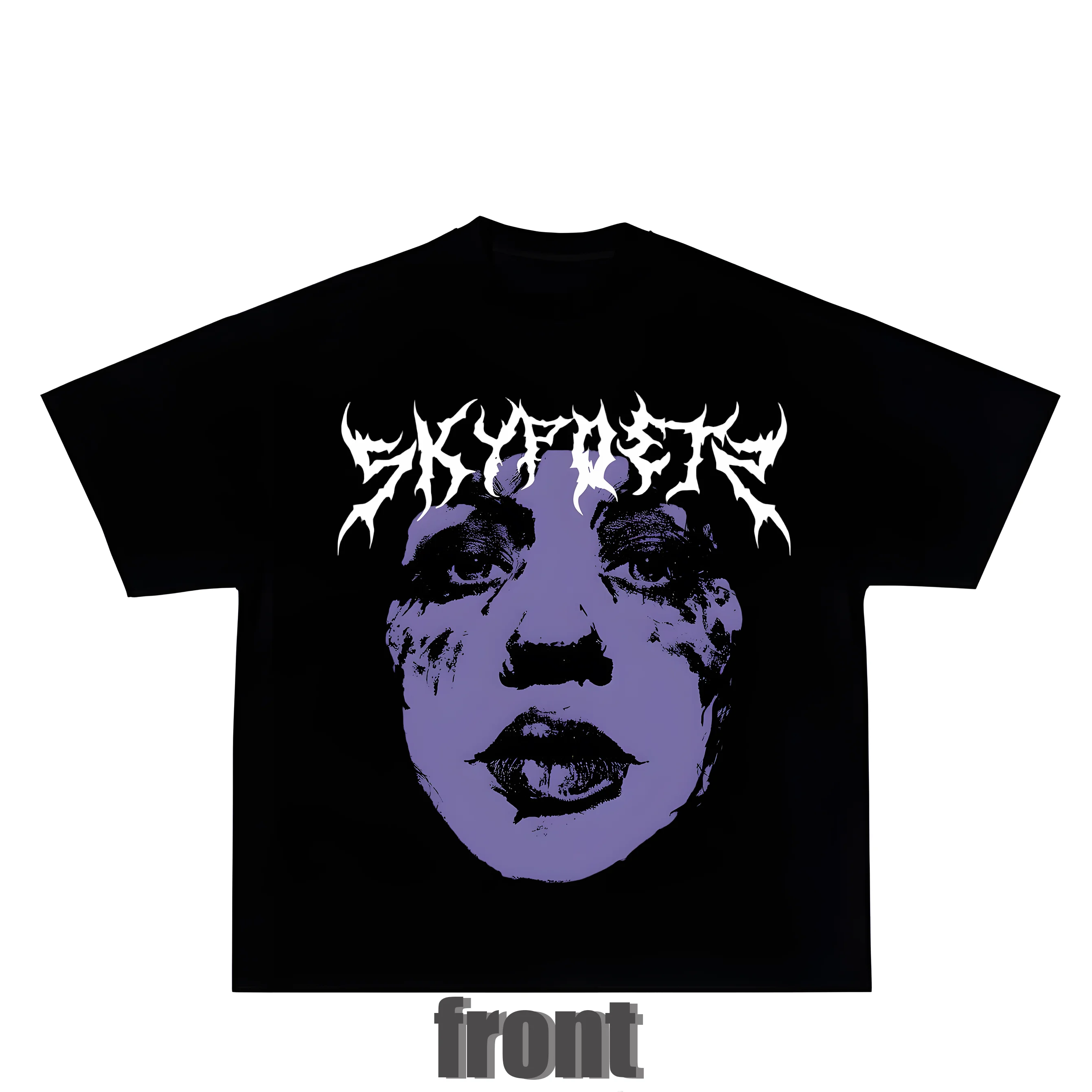 

2025 American Retro Loose Portrait Printed T-shirt for Men and Women Y2k Fashion Harajuku Roundneck Short Sleeve Pattern T-shirt