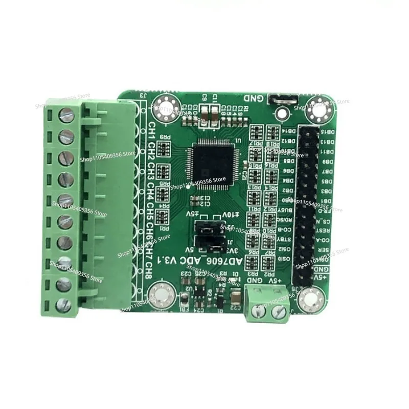 AD7606 Data Collection Module 16-bit ADC Multi-channel 8-channel Synchronous Sampling Frequency 200K Single Bipolar Input