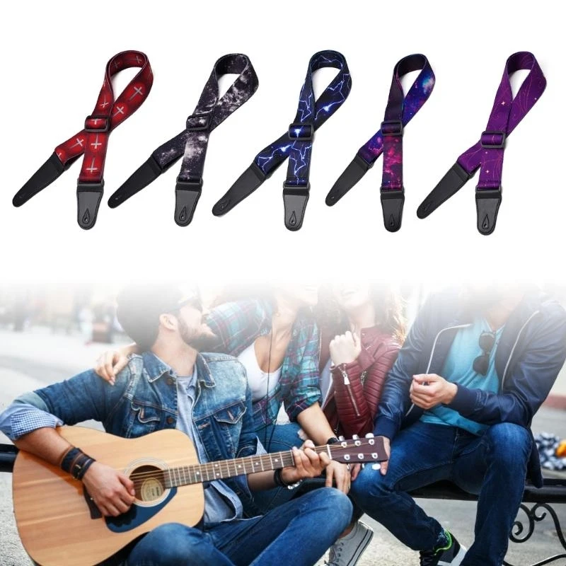 

Adjustable Soft Cotton Guitar Strap Thicken Universal Guitar Shoulder Strap Replacement Guitar Belt Guitar Accessories