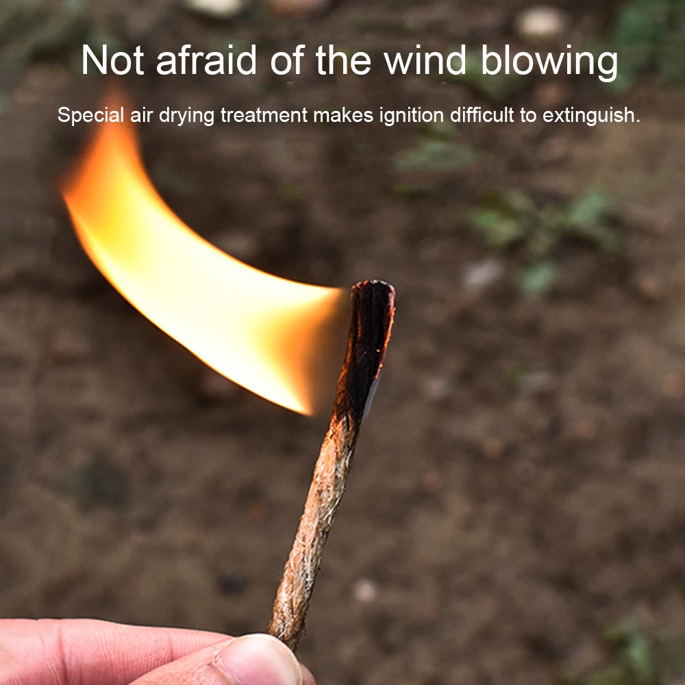 Tragbare Schnur Feuer Starter Camping Grill Feuer Feuerzeug Zünder Seil Bienenwachs Hanf Seil Feuer Werkzeuge Outdoor-Überlebens ausrüstung