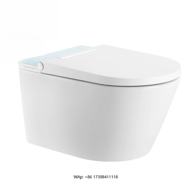 Waterproof Automatic Ceramic Bathroom Wc Wall Hung Smart Toilet