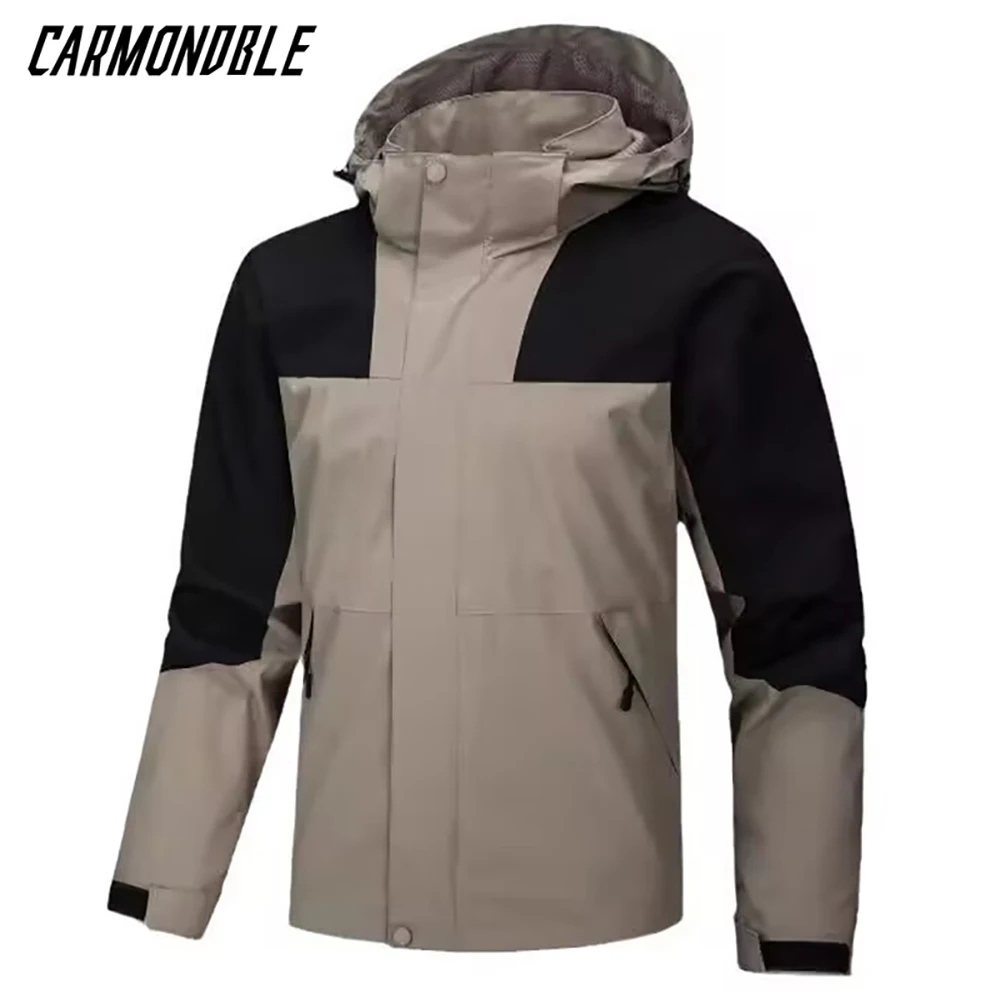 CARMONDBLE Mountaineering Camping Assault Jacket Men Fishing Hiking Climbing Coat Chamarras Para Caballero Gym Sport Windbreaker