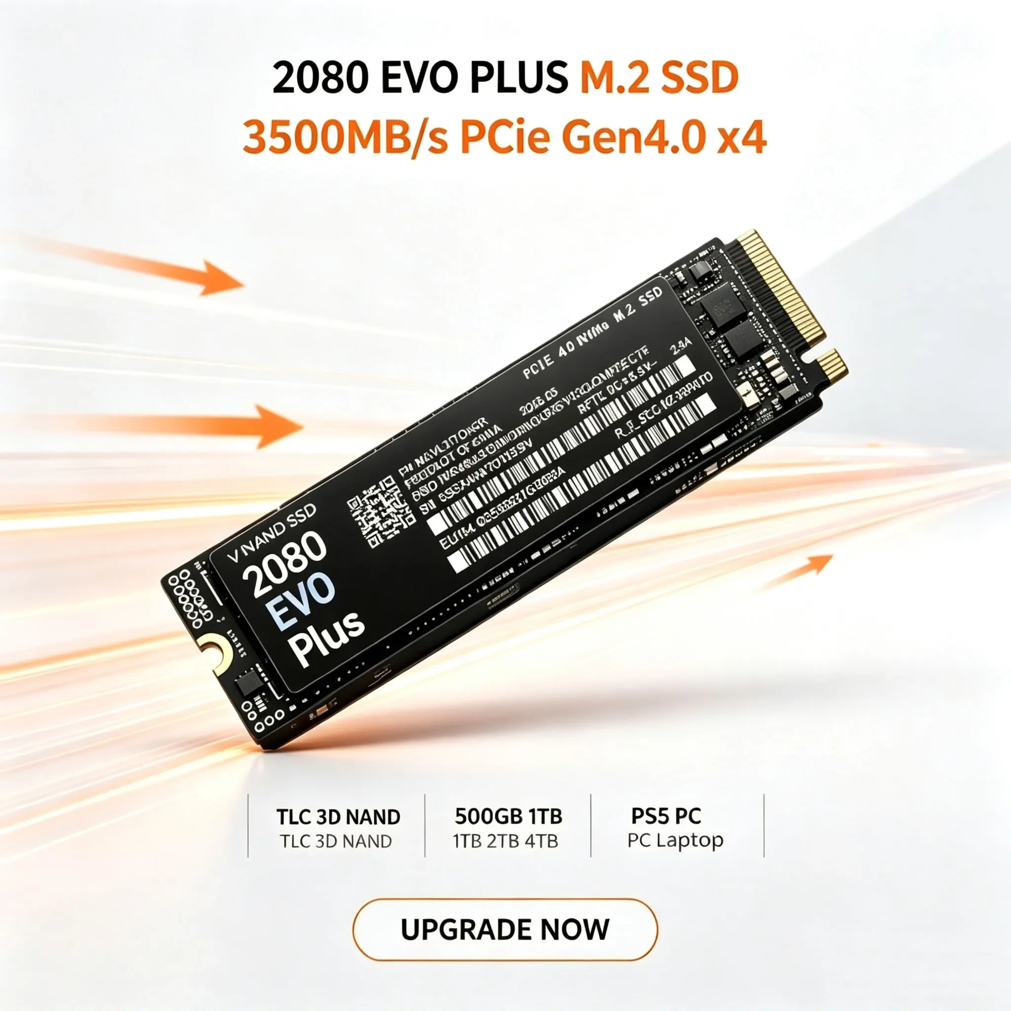3500MB/s Internal M.2 NVMe SSD 2080 EVO Plus PCIe Gen4.0 X4 TLC 3D NAND 500GB 1TB 2TB 4TB 2280 Gaming Drive For PS5 PC Laptop