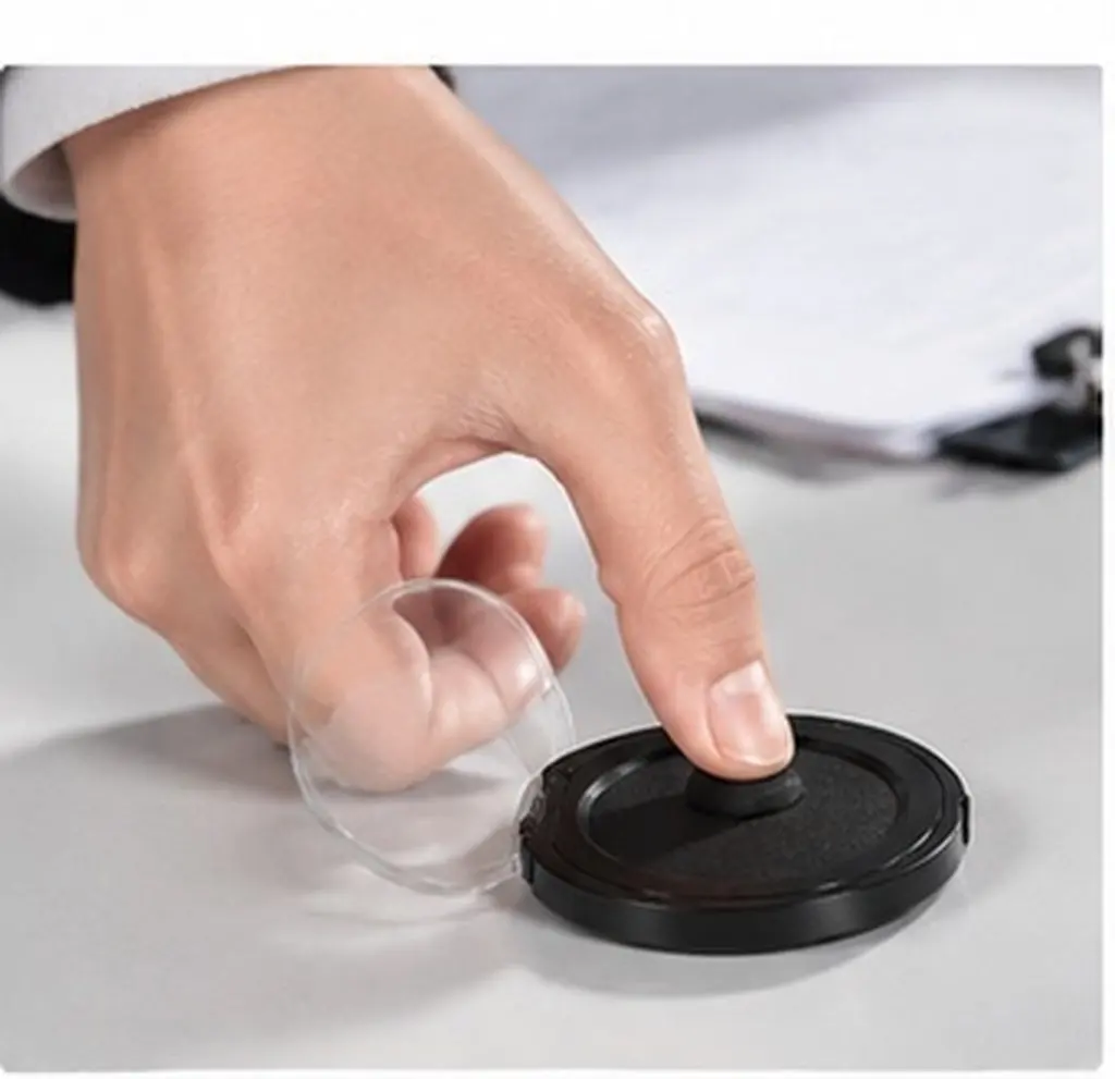 2 PCS Crime Scene Fingerprint Ink Pad Card Fingerprinting Tools for Fingerprints