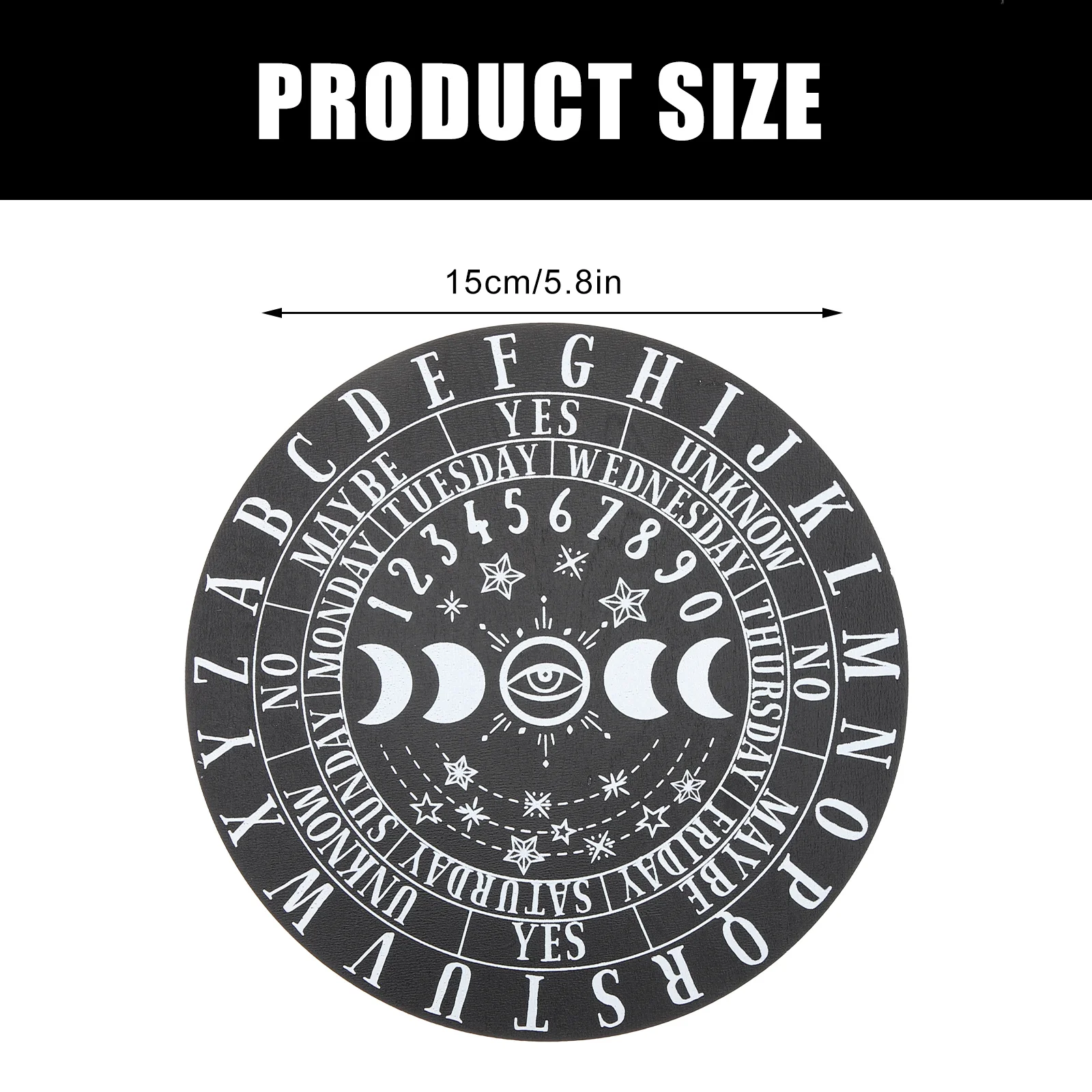 Planche de Divination en bois, 2 pièces, décoration Portable pour la maison et le bureau, sculpture exquise, pièce d'art pour la méditation, Tarot, lecture, accessoire d'autel