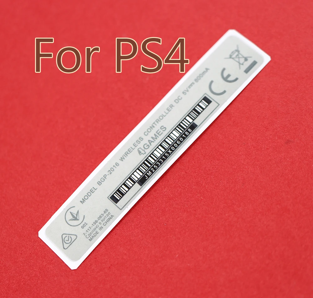 1pc/lot Replacement Housing Shell Back Lable Sticker For PS4 Label Back Paster Lable for PS4 Controller Repair Parts