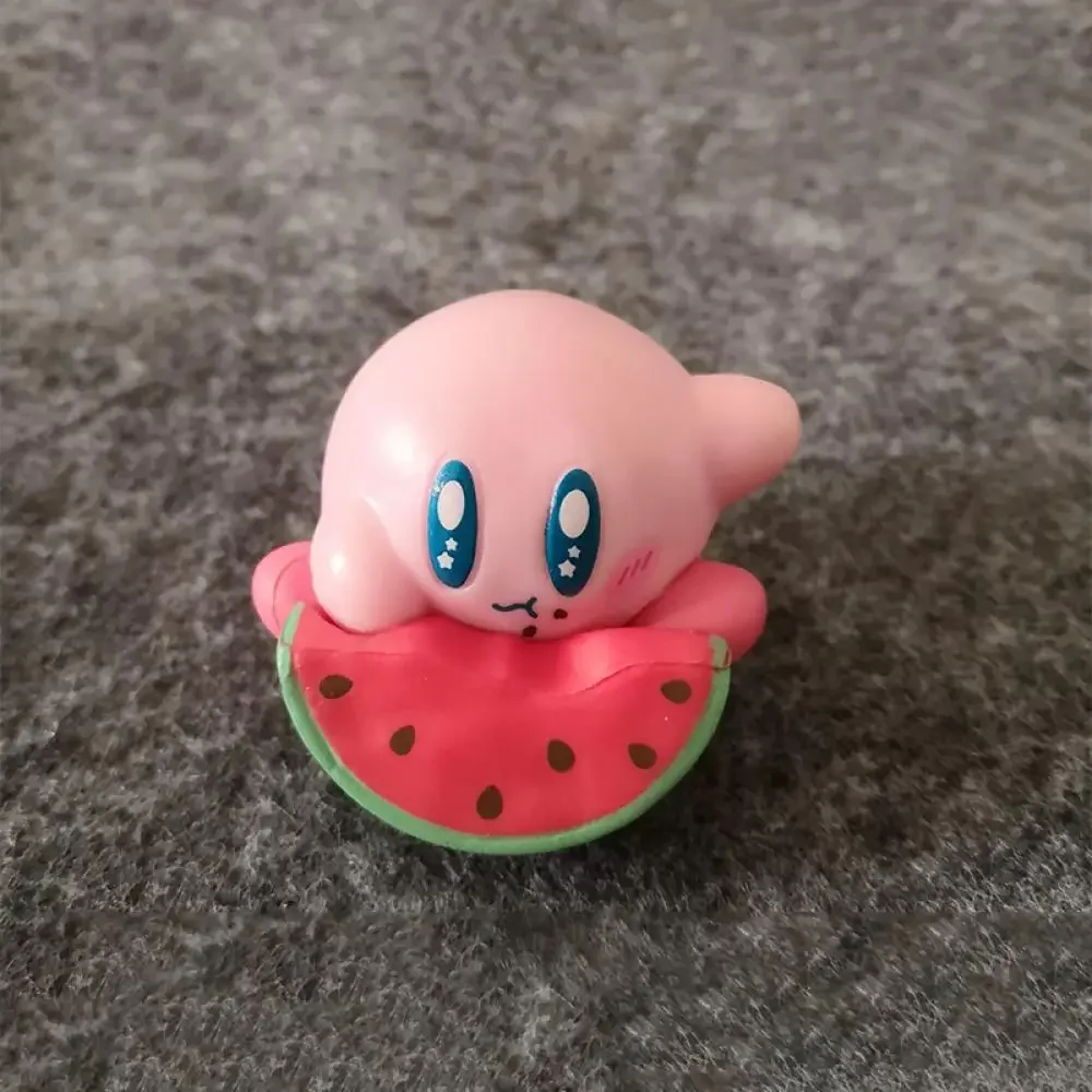 Figura de Anime Kirby Frozen, helado de sandía de verano, Estrella Kawaii, muñeca rosa, decoración decorativa para habitación, modelo de juguete de navidad, regalos