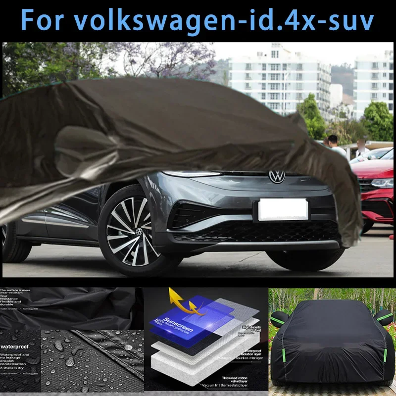 

For volkswagen-id.4-suv Outdoor Protection Full Car Covers Snow Cover Sunshade Waterproof Dustproof Exterior Car accessories