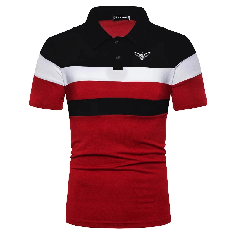 Men's Polo Shirt Business Casual Polo Collar Short Sleeve Fashion Basic Solid Color Color Block Button Summer Golf Shirt