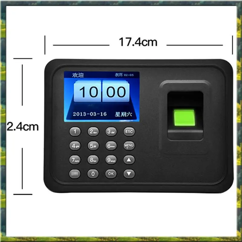 ABGZ Plastic Attendance Machine Biometric Attendance System 1000 Fingerprint Capacity Support USB Driver Download AU Plug