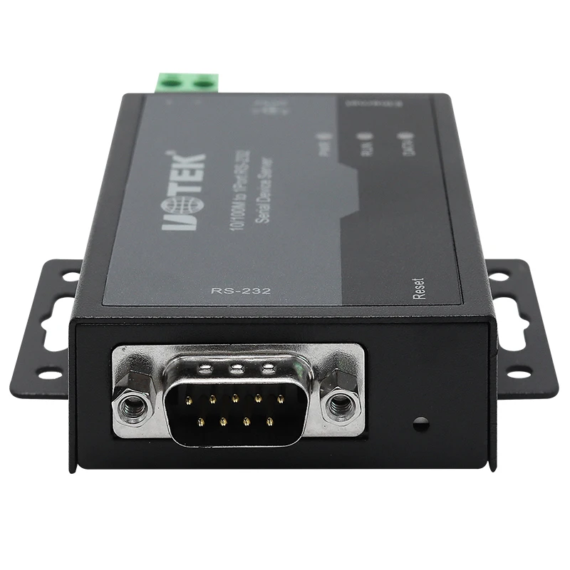 UOTEK 10/100M TCP/IP to RS232 Serial Device Server with 1.5KVAC Isolated Protections and 4KV ESD Protection UT-6801BC