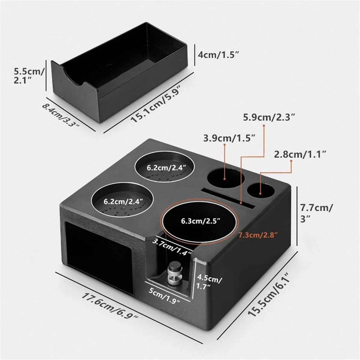 Espresso Tamping Station Organizer Coffee Tamper Holder for 58mm 54mm 51mm Epsresso Portafilter Coffee Tools Organzier-A70Z