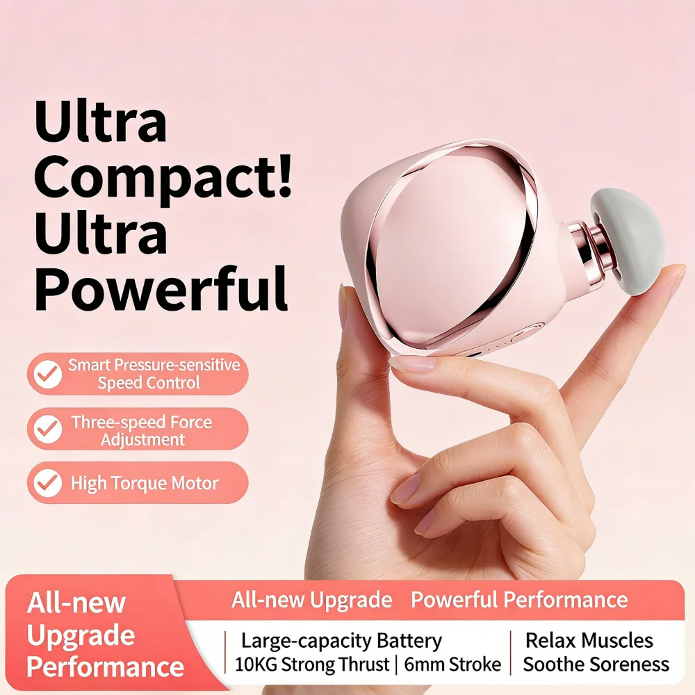 

Мини-массажный пистолет, портативный фасциальный массажер для расслабления мышц, снятия боли, для бега, путешествий, фитнеса, с 3 режимами вибрации