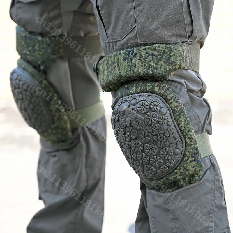 EMR Tarnmuster Knie- und Ellbogenschutz Vierteiliges Set Taktische Knie- & Ellbogenschützer für Outdoor-Radfahren, Klettern, Rollschuhlaufen Schutzausrüstung