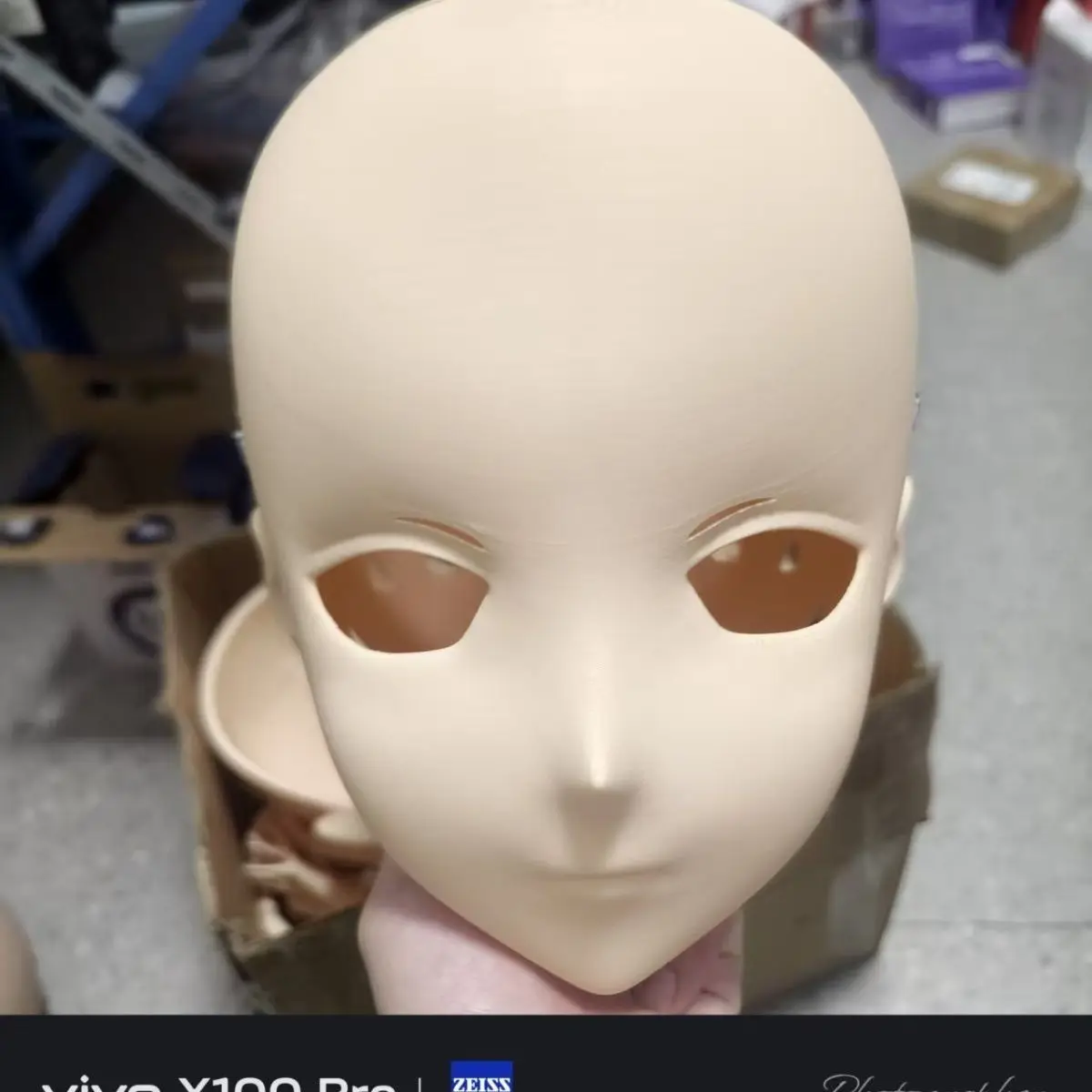 Kigurumi Head Shell Mask Headgear Anime Cosplay 3D Printed Base Mask Animation DIY Accessories with Lock Head Shell