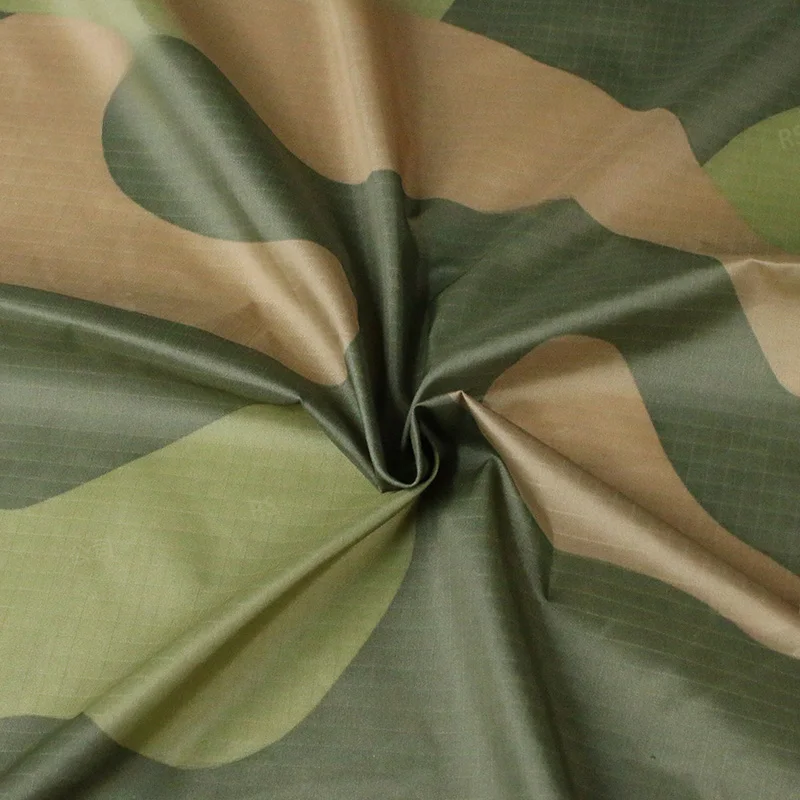 

Norwegian Camouflage Fabrics 210T Nylon Gingham Cloth Ultra-Thin Down Jacket Sunwear DIY Sewing Fabric Tactical Hunting