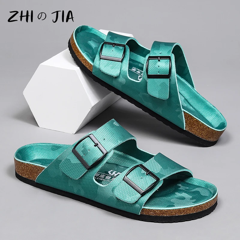 Summer New Men\'s Camouflage Slippers Large Casual Sports Sandals Outdoor Beach Breathable Slippers Couple Fashion Shoes 35-46