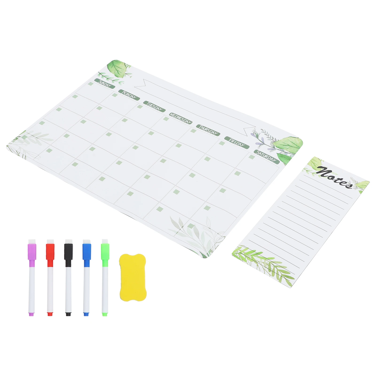 

1 set 1 Set Magnetic Fridge Dry Erase Whiteboard Calendar Planner Reminder Writing Kitchen Schedule Organizer Memo Notepad Metal