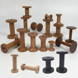 10 개/대 자수 바느질 리본에 대 한 빈티지 천연 나무 스풀 꼬기 나무 공예 도구 크로스 스티치 DIY 릴 주최자