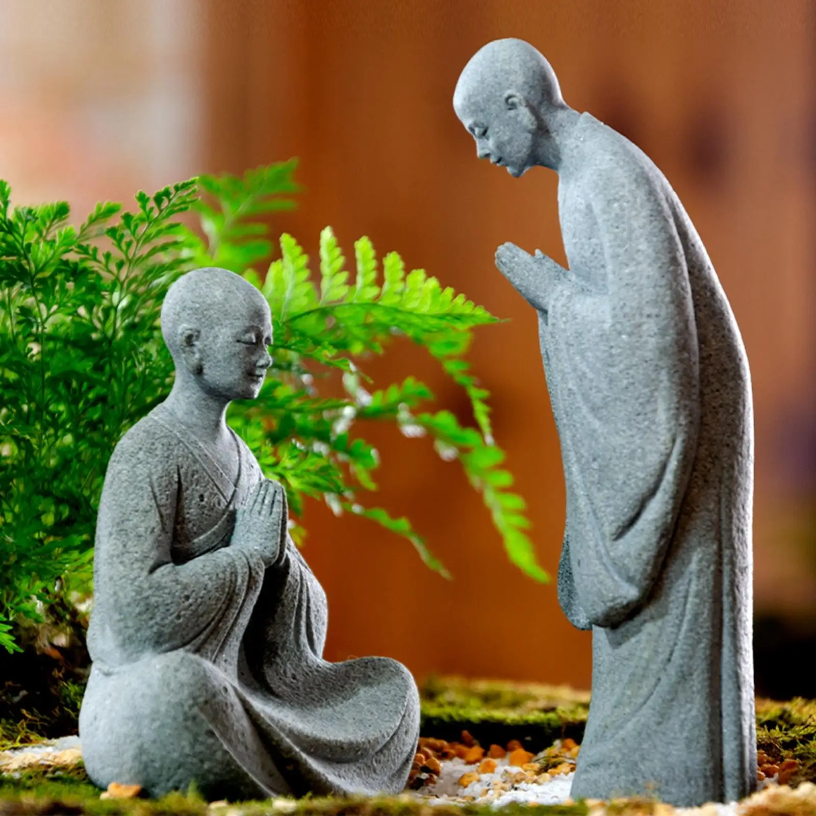 Resin Aquarium Buddha Statue Figurine Fengshui Craft ,Salt and Fresh Water Use