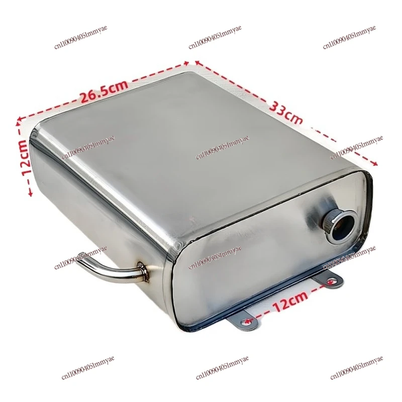 Stainless steel auxiliary water tank three-wheeled motorcycle enlarged auxiliary water tank water cooling circulation thickened