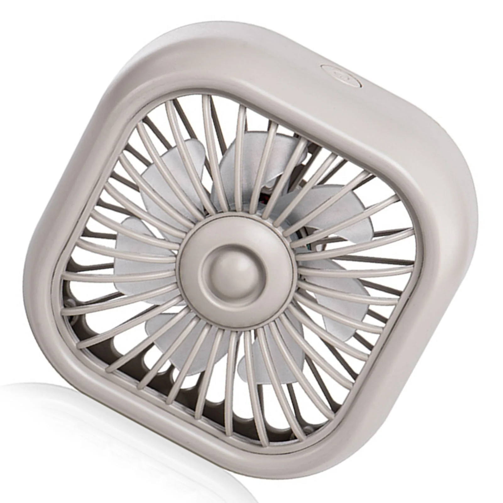 Car Air Vent Mount Fan Colorful Light 3 Wind Speed Low Noise USB Cooling Fan for Vehicles