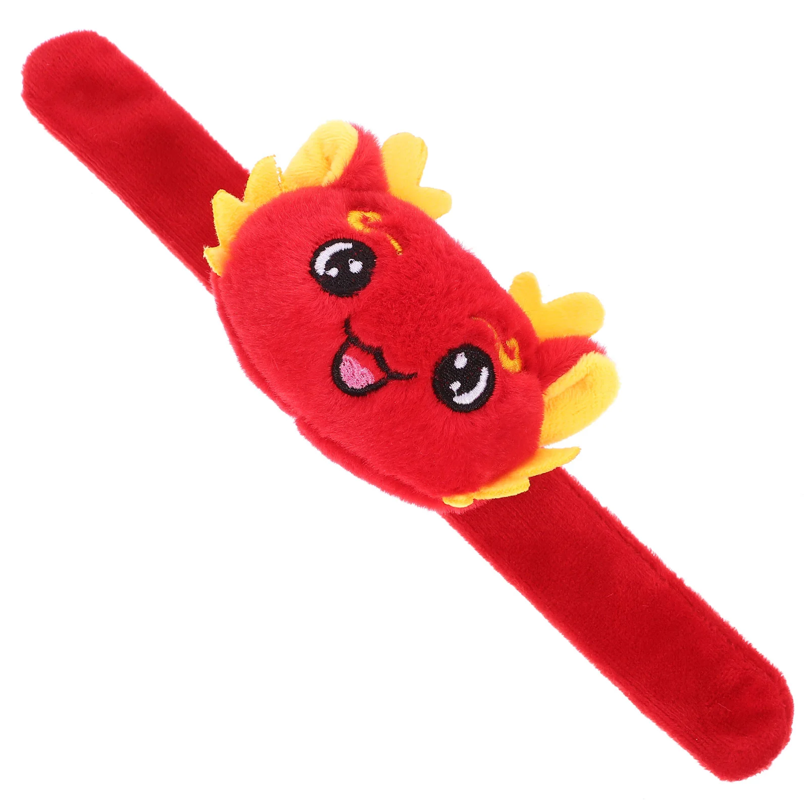 Dragon Baby Bracelet Toys Cartoon Chinese Snap New Year Slap Decorative Bracelets Party Favor Animal Plush Wristbands For Cloth