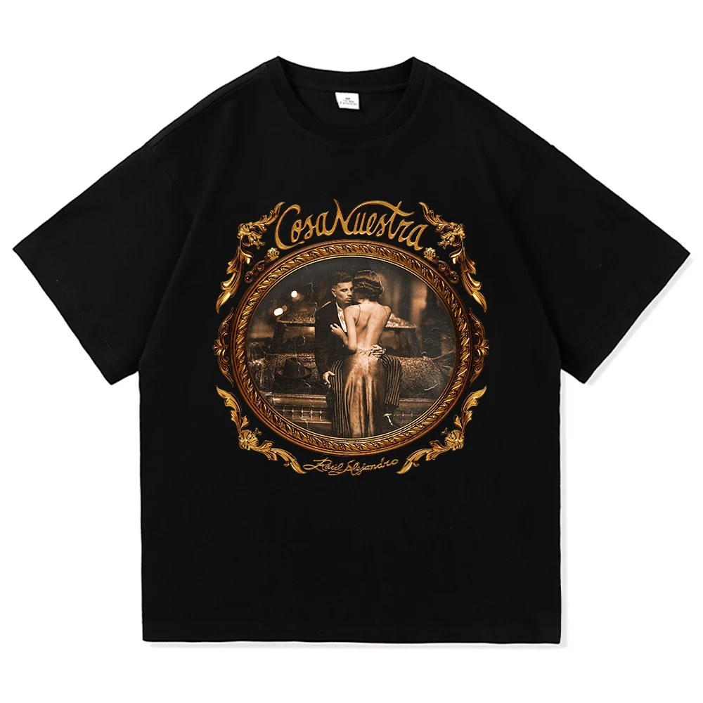 Rauw Alejandroco Coca Nuestra تي شيرت موضة الرجال Harajuku الجمالية الجرافيك التي شيرت للجنسين عالية الجودة خمر القطن تي شيرت #5
