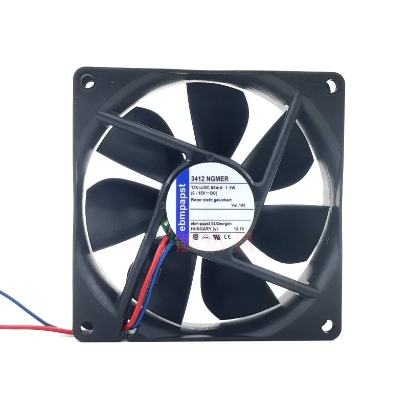 

Silent Cooling Fan for Frequency Converter ebmpapst 9025 9CM 3412NGMER 12V 88mA 1.1W