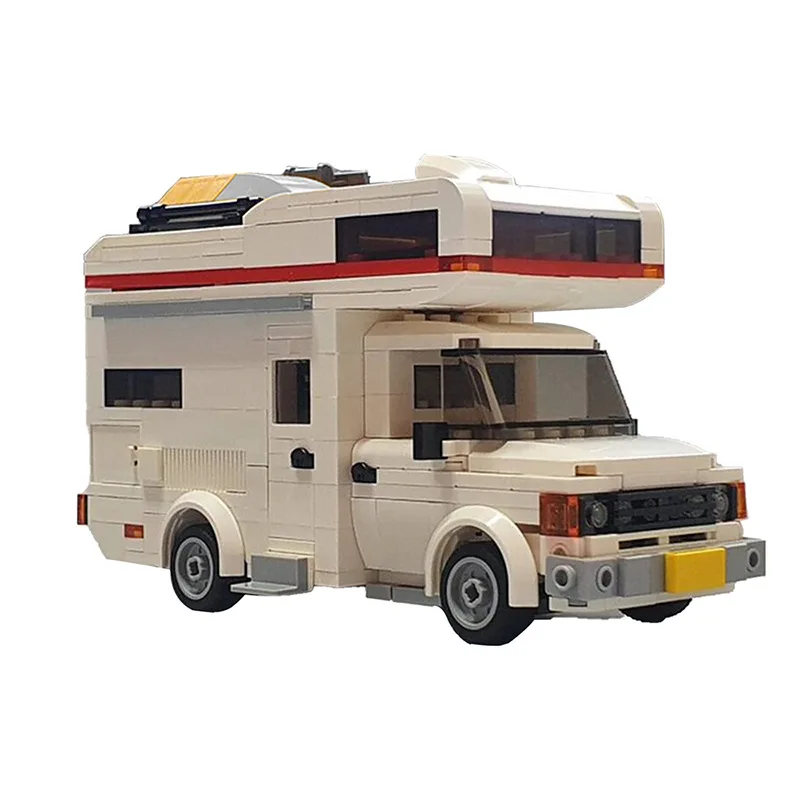 Technical Hot City Series Camper Camp Motor Home Building Blocks Touring Camping Car Bricks Toys Birthday Gifts for Children Boy