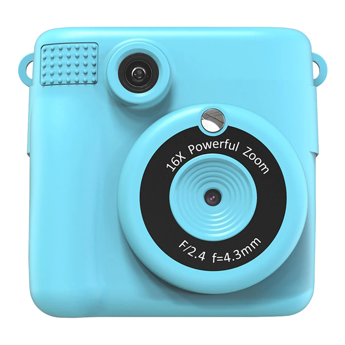 Kids Instant Print Camera , Selfie Digital Camera with 1080P Videos, Portable Travel Camera Toy for Boys Girls-Blue