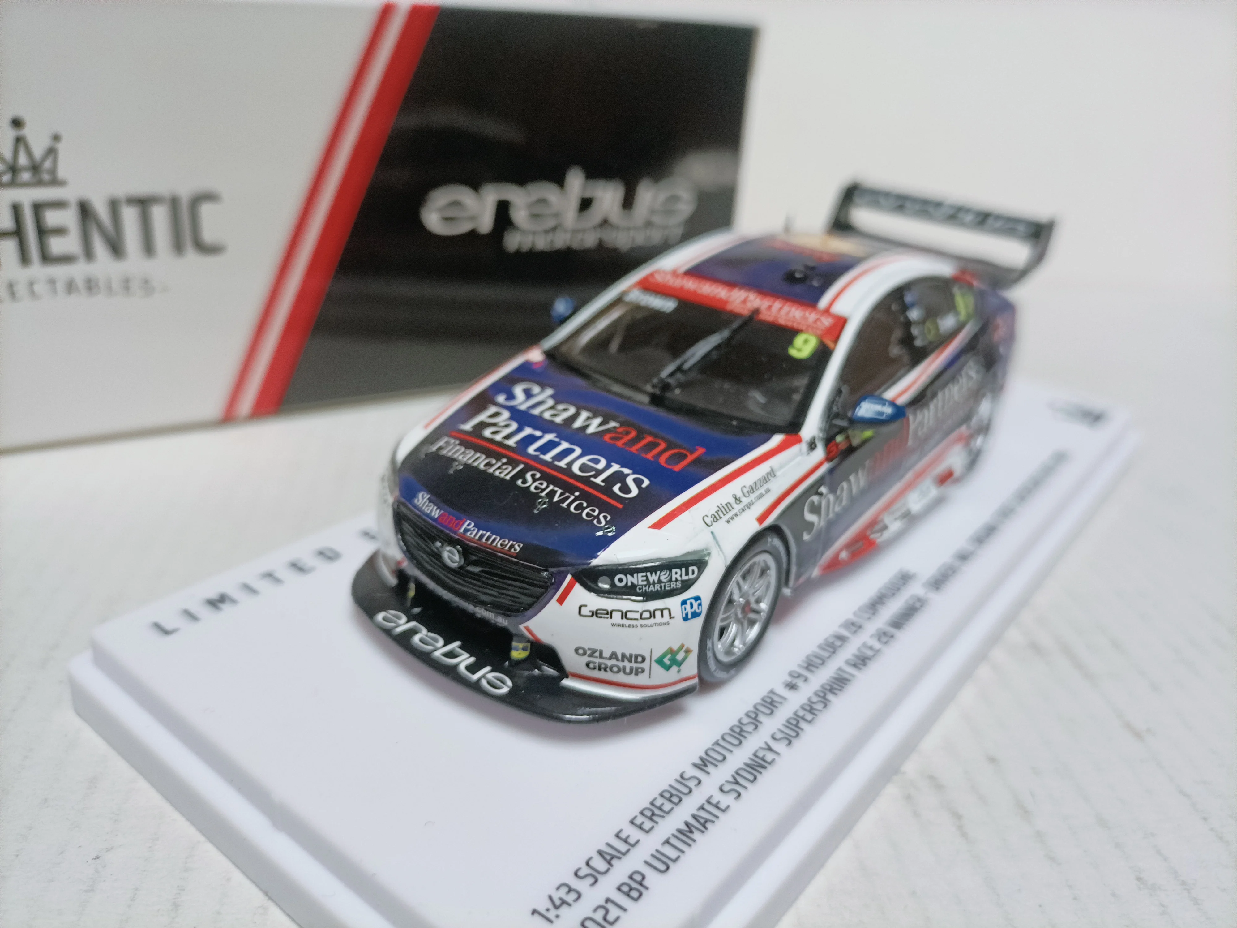 Authentic 1 43 Commodore Holden Champion Racing Model EREBI Holden Winner 2021