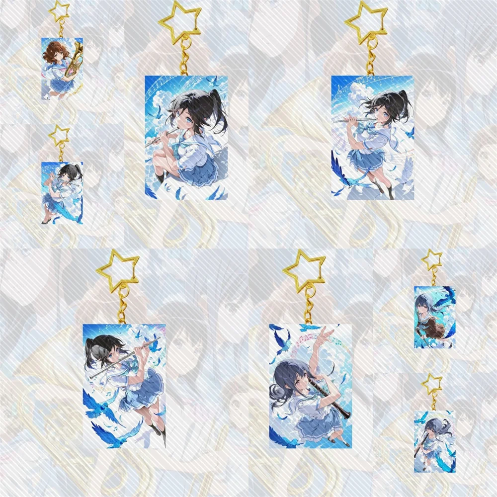 

6cm Anime hibike! euphonium cute Acrylic Keychain Model Cosplay Characters Ornament Accessories Goods Collection Gifts
