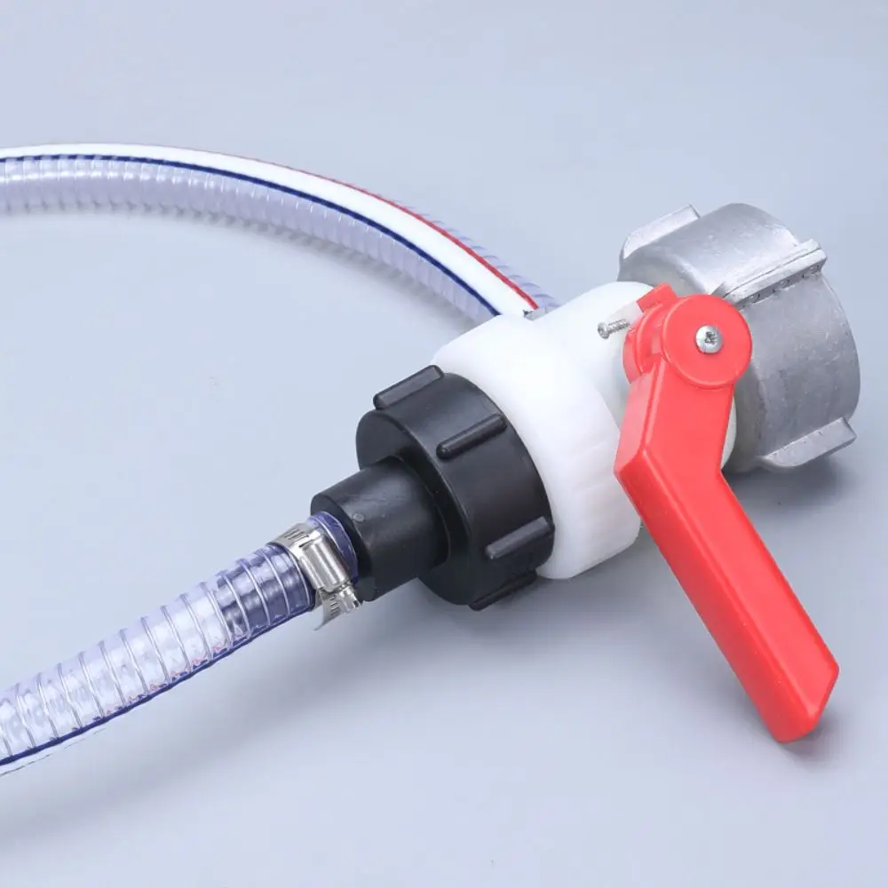 New Plastic IBC Tank Adapter with Clamp S60x6 Coarse Thread Water Tank Adaptor Black Drum Connector for Chemical Barrel