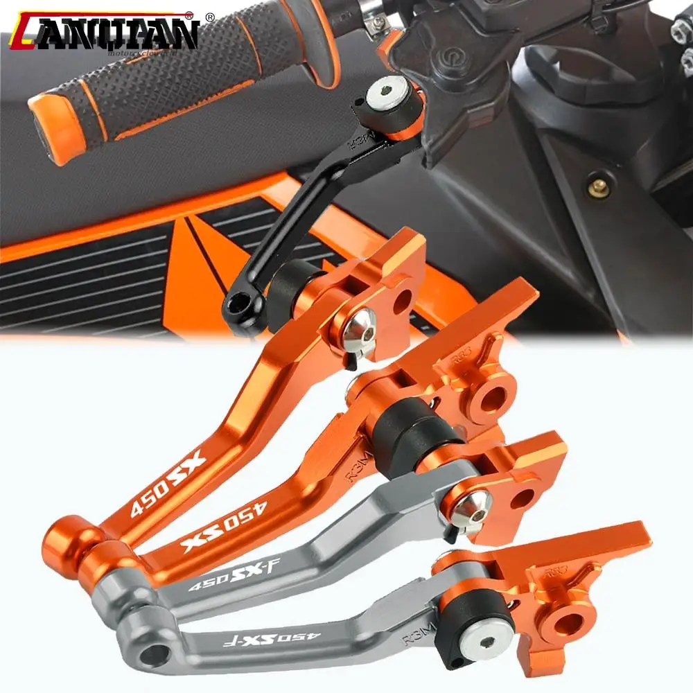 

Motorcycle Dirt Bike Handle Folding Brake Clutch Levers For 450SX 450SXF 450SXR 450 SX SXF SXR 2003 2004 2005 2006 2007 2008