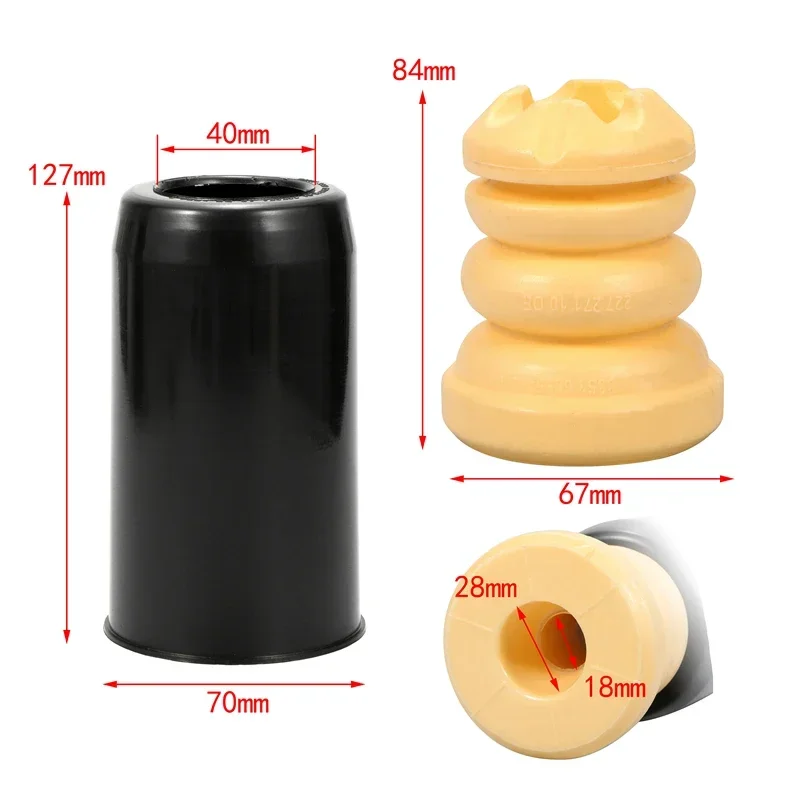 2Pcs Car Rear Front Suspension Rubber Buffer Dust Cover Kit Shock Absorber 33536855439 for BMW F20 F21 F30 F31 118i 320 335 420