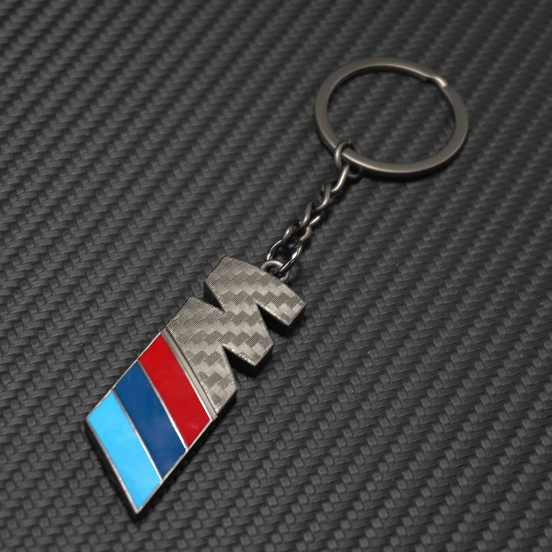 Porte-clés emblème de voiture en métal 3D, pendentif Anti-perte pour BMW M Power M3 M5 X1 X3 X5 M7 G01 F20 G30 F30 E39 E87 E46 E91 E53 F80