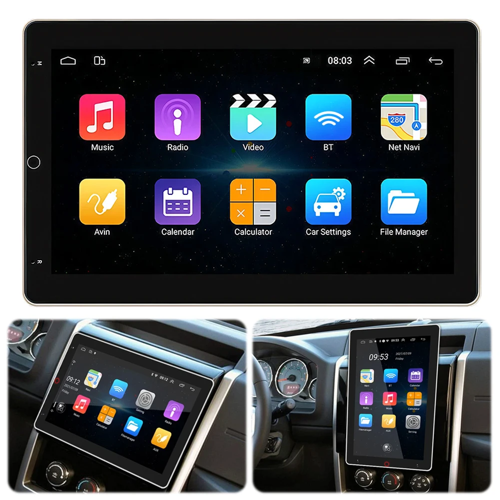 

10.1 Inch Double Din Car Stereo Radio Wireless CarPlay Android Auto Car Radio with GPS WiFi BT FM Radio Android 13