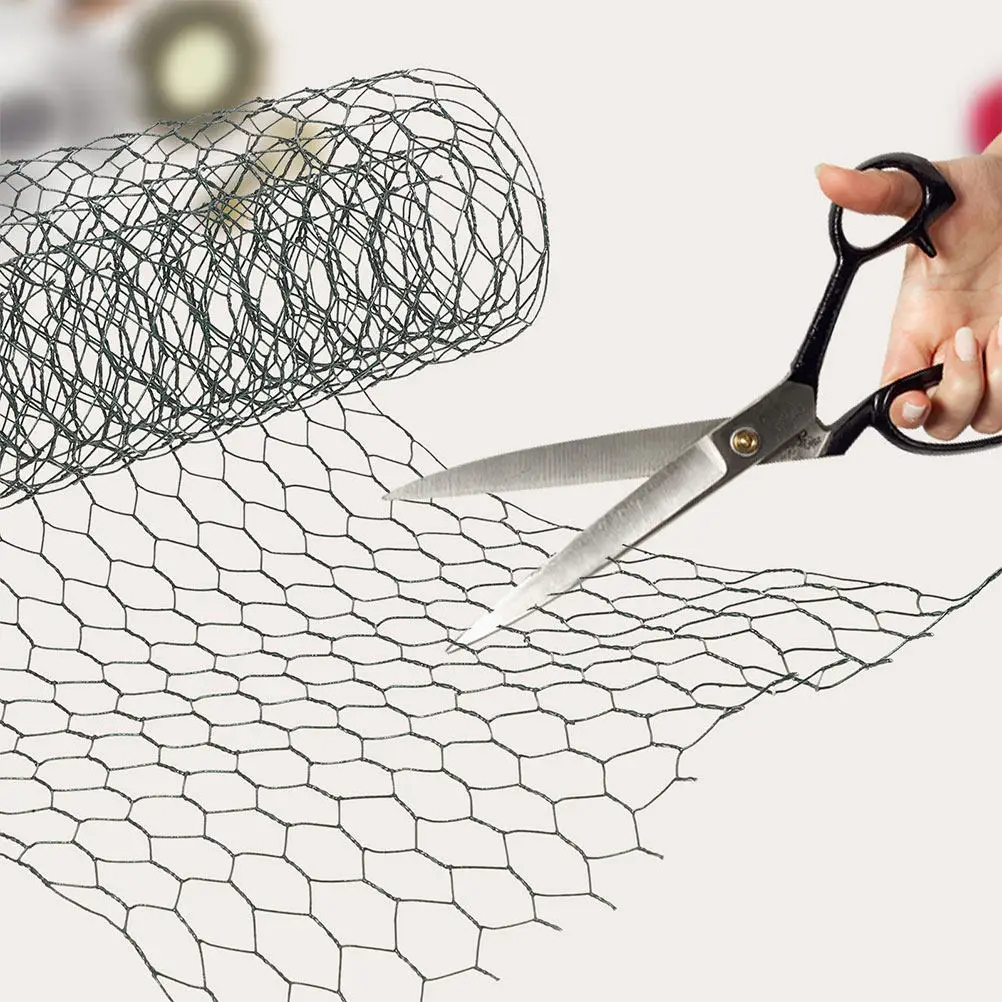 1 Roll Iron Flower Wire Netting Sturdy Mesh for Floral Arrangement DIY Craft Supply Garden Use Floral Chicken Wire - view 6
