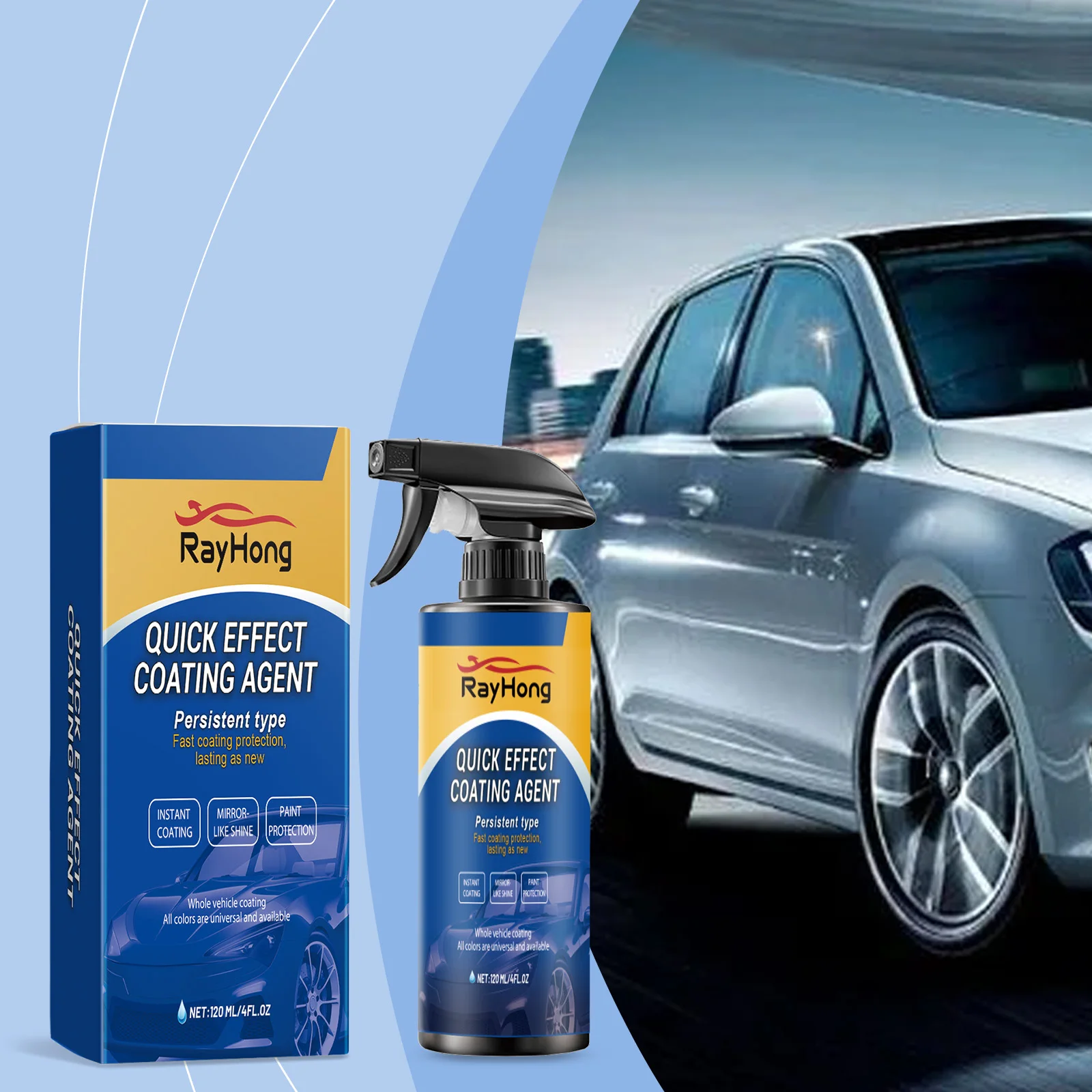 1-4 pces revestimento de carro spray pintura cuidados renovação cera selante polonês spray protetor restaurar brilho manter acabamento