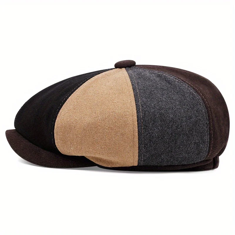 Retro Octagonal Hat All-match British Newsboy Caps For Men Women Outdoor Sunshade Beret Cap Male Painter Forward Hat Golf Cap