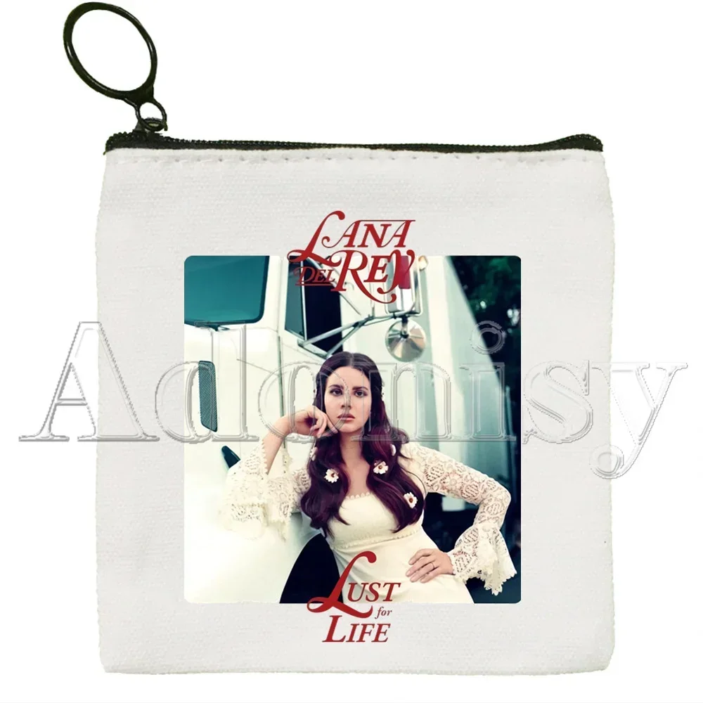 Lana Del Rey New Women's Bag Pure White  Handmade Cloth Bag Coin Purse Whiteboard  Bag Handbag